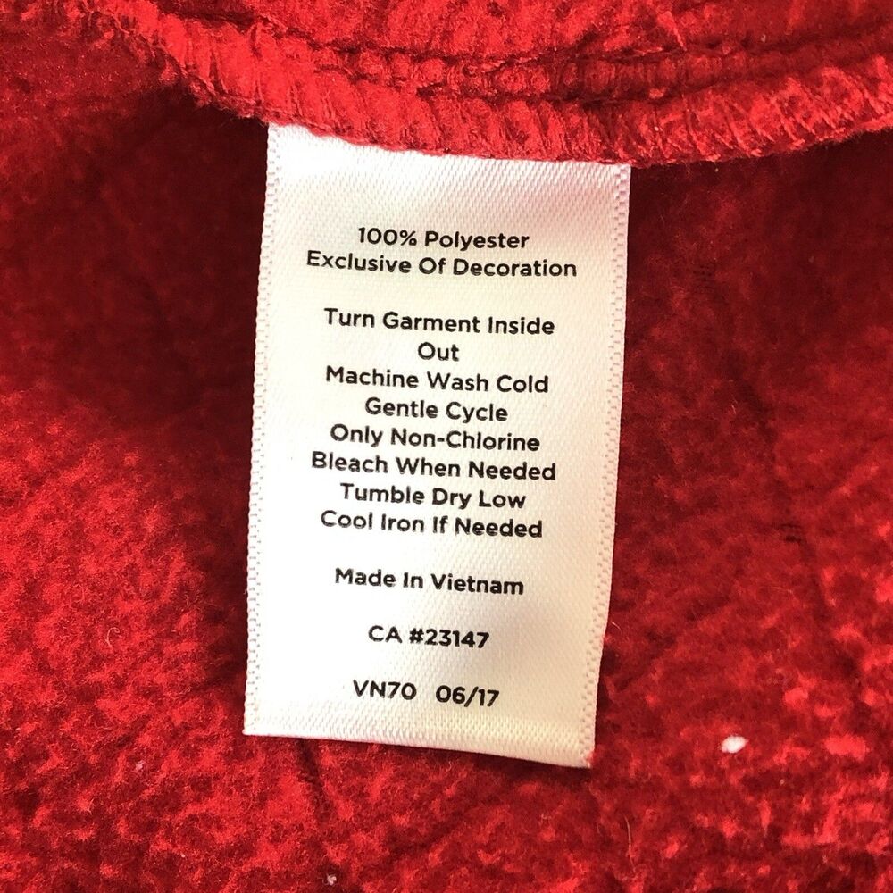 Talbots Womens Quilted Zip Up Jacket sz M Red Outdoor Comfort Fleece Causal - Picture 7 of 7